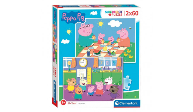 Clementoni puslekomplekt Peppa Pig 2x60 tk