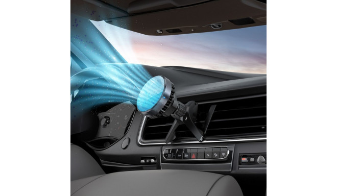 Magnetic car phone holder compatible with Magsafe Forcell F-Grip Cool Mag with cooling technology Co