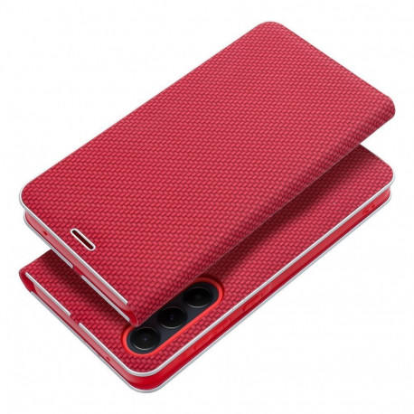 Case Luna Book Carbon Samsung Galaxy A52 5G/A52 4G/A52s 5G, red