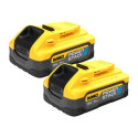 DEWALT BATTERY 18V POWERSTACK 5.0Ah /2 pcs.