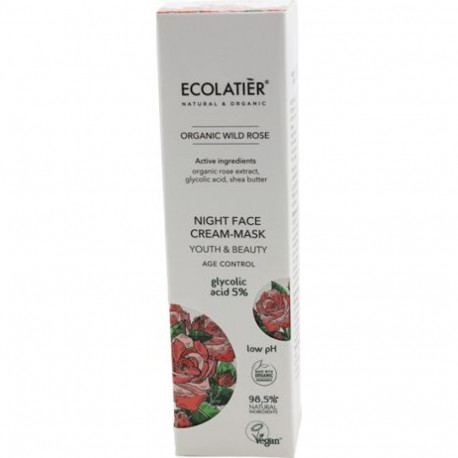 GreenCo ECL ORGANIC WILD ROSE Night face cream-mask, 50ml