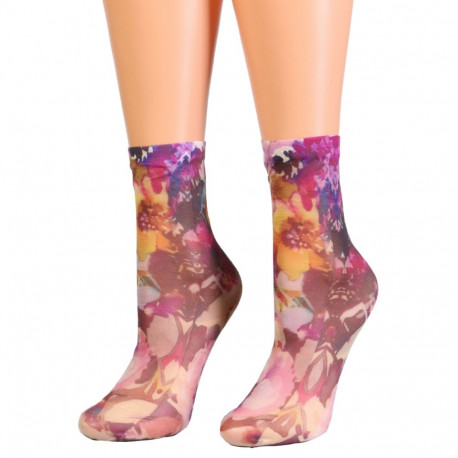 SOKISAHTEL Sarah Borghi DALIDA õhukesed printmustriga sokid 444