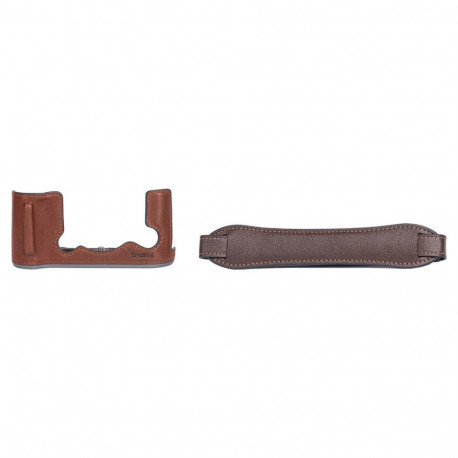 SmallRig 4710 Leather Half Case Kit for X T50 (Brown)