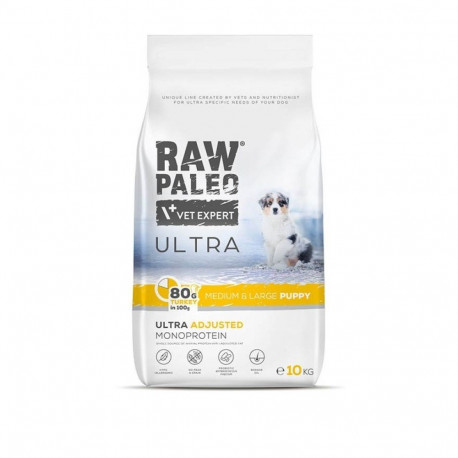 VETEXPERT kutsikate kuivtoit Raw Paleo Ultra keskmist ja suurt kasvu kalkuniga 10kg
