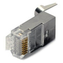 RJ45 pistik (8P8C) universaalne, cat.6A, varjestatud, AWG 24-22, 100 tk pakk.