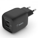 Dual USB-C GaN Wall Charger with PPS 45W black