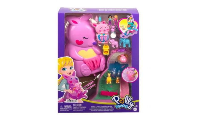 Polly Pocket Kangaroo figurine bag set