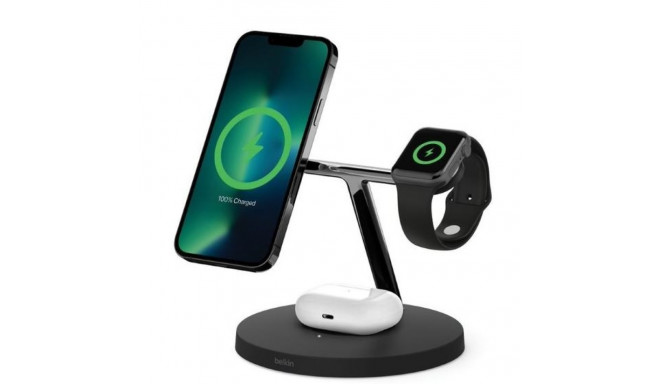 BOOST CHARGE PRO 3-in-1 wireless charging cradle MagSafe black