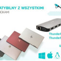 Docking Station USB 3.0/USB-C/Thunderbolt 3x Display Metal Nano Dock LAN +Power Delivery 100W