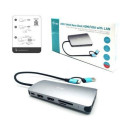 Docking Station USB 3.0/USB-C/Thunderbolt 3x Display Metal Nano Dock LAN +Power Delivery 100W