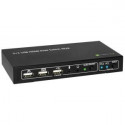 Techly switch 2-port HDMI/USB KVM 2x1 with audio