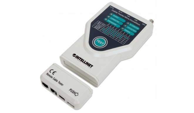 Cable tester 5-W-1 RJ11/RJ45/USB/1394/BNC