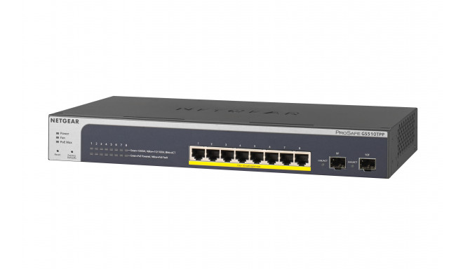 "8P Netgear GS510TPP RM PoE+"