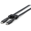 "Digitus USB-C 3.2 (ST-ST) 0,5m Anschlusskabel Silikon 4K 100W Schwarz"