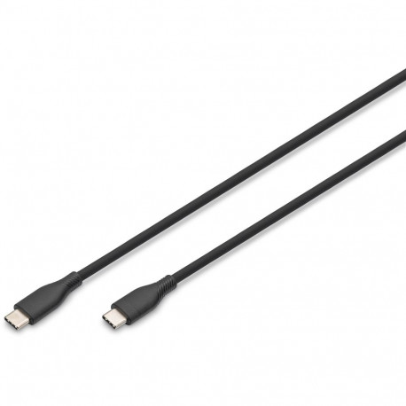 "DIGITUS USB 2.0 Kabel Typ C -C Silikon St/St 0,5m schwarz"