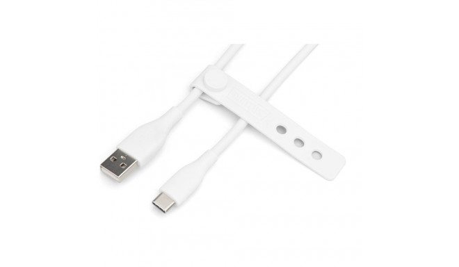 "DIGITUS USB 2.0 Kabel Typ C -A Silikon St/St 0,5m weiß"