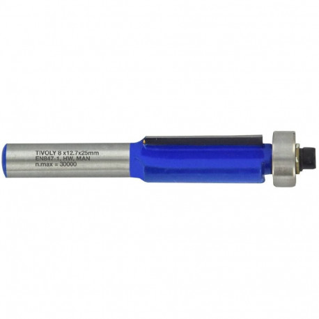 Kopeer sõrmfrees laagriga, 12.7x25 mm, 8mm saba