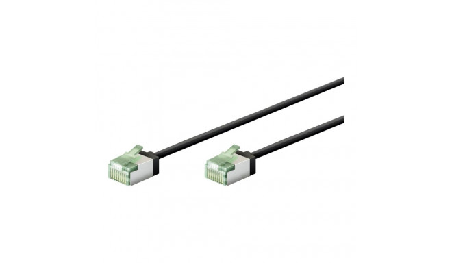 Goobay 74350 Ultra-Flexible CAT 8.1 Patch Cable, Slim, U/FTP, 0.15 m, Black | Goobay