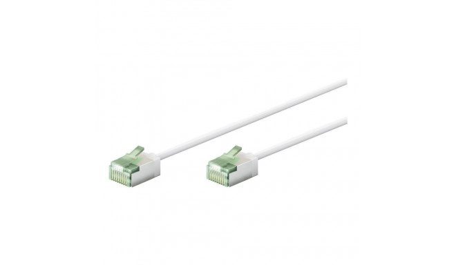 Goobay 74357 Ultra-Flexible CAT 8.1 Patch Cable, Slim, U/FTP, 0.15 m, White | Goobay