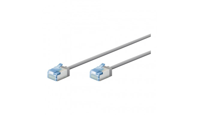 Goobay 74304 üli-paindlik CAT 6A patch-kaabel, õhuke, U/UTP, 0.15 m, hall