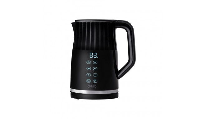 Adler veekeetja LED-ekraaniga | AD 1350 | Elektriline | 2200 W | 1,7 L | Roostevaba teras | 360° pöö