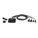 Aten | 2-Port USB FHD HDMI Kaabli KVM Lüliti | CS22HF