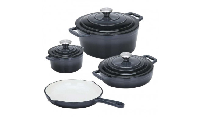 XANTEN cast iron 7pcs cookware set, grey