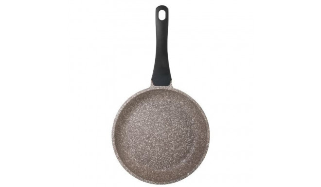 K2 die cast aluminium fry pan with GREBLON 5layer granitec in brown color coating 28x6cm