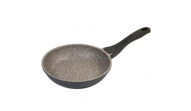 K2 die cast aluminium fry pan with GREBLON 5layer granitec in brown color coating 20x4.5cm