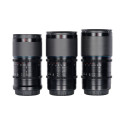 SIRUI ANAMORPHIC LENS SATURN KIT 35, 50 & 75MM T2.9 1.6X CARBON FIBER FF L-MOUNT (NEUTRAL FLARE)