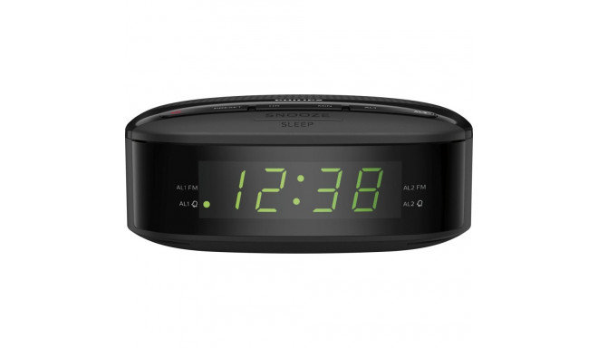 Philips TAR3205/12 kellraadio, must