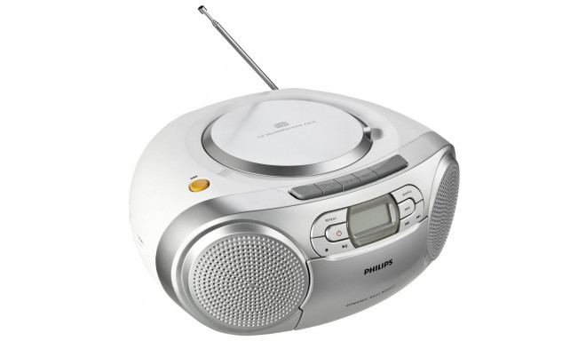 Philips AZ127 kaasaskantav CD-mängija, hõbedane