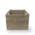 BASKET 40X40X30CM METAL/SEAGRASS