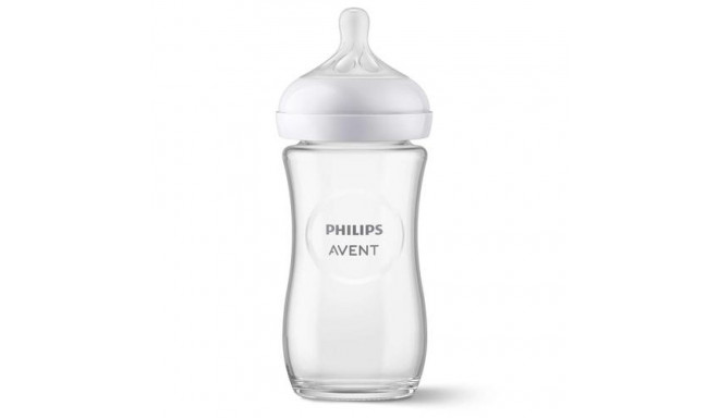 Philips AVENT Natural Response SCY933/01 Bottle glass 240ml, teat 1+ months, 1 piece