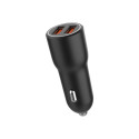 GEMBIRD 2-port USB car fast charger QC3.0 36W black