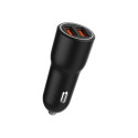 GEMBIRD 2-porti USB auto kiirlaadija QC3.0 36W must