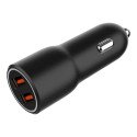 GEMBIRD 2-port USB car fast charger QC3.0 36W black