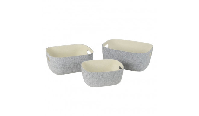 Basket LIDO POP 32x24xH14cm, light grey