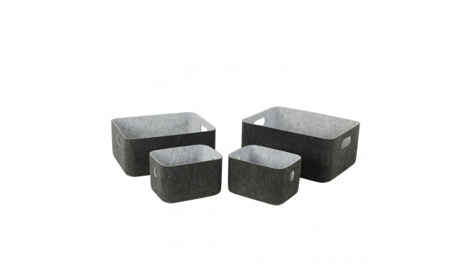 Kast LIDO FELT 33x25xH14cm, tumehall vilt