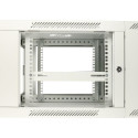 Wall cabinet rack 6U 600x600 gray two sections