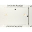 Wall cabinet rack 6U 600x600 gray two sections