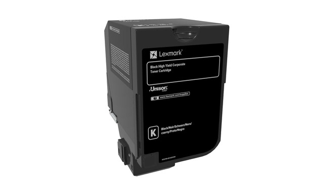 "Lexmark Toner 74C2HKE Schwarz bis zu 20.000 Seiten"