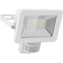 LED Outdoor Floodlight, 30 W, with Motion Sensor, white