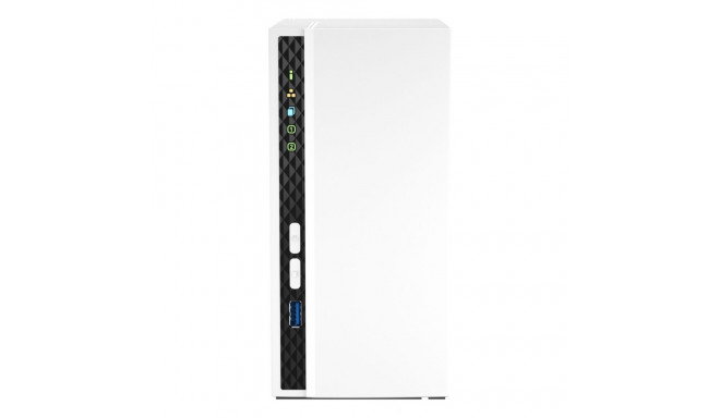 QNAP 2-Bay ARM TS-233 Up to 2 SATA 6Gb/s, 3Gb/s, Cortex-A55, Processor frequency 2.0 GHz, 2 GB, N/A,