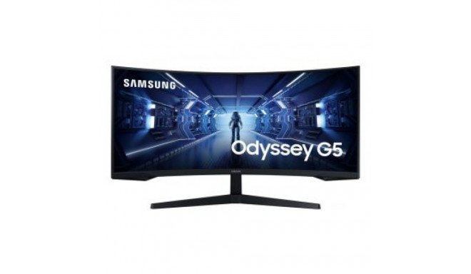 Samsung Curved Monitor LC34G55TWWPXEN 34 ", VA, UWQHD, 3440 x 1440, 21:9, 1 ms, 250 cd/m, Black, 165