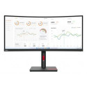 Lenovo ThinkVision T34w-30 34 3440x1440/21:9/350 nits/DP/HDMI/USB Type-C/Black/3Y Warranty