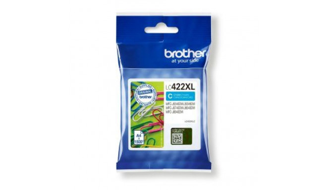 Brother LC422XLC Ink Cartridge, Cyan