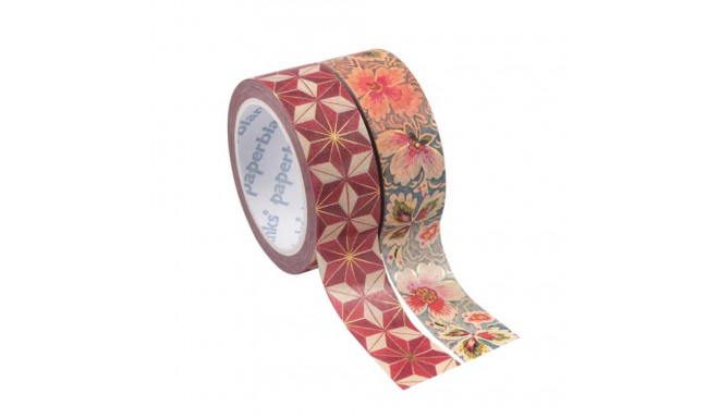 Paberteip Paperblanks Washi Tape Mixed Pack 2tk, Filigree Floral Ivory / Hishi