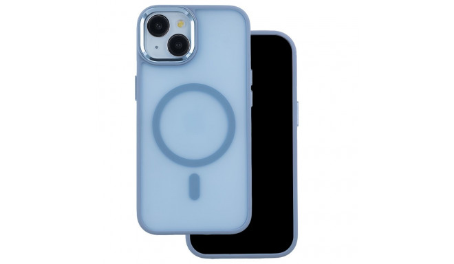 Frozen Mag case for iPhone 16 Plus 6,7" light blue