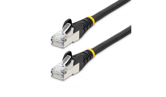 StarTech.com 5m CAT6a Ethernet Cable - Black - Low Smoke Zero Halogen (LSZH) - 10GbE 500MHz 100W PoE